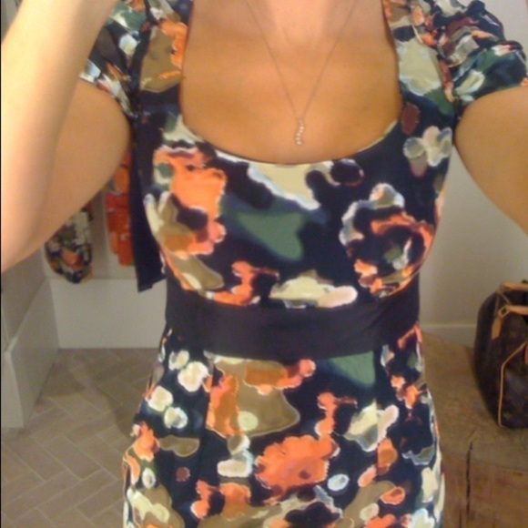 Moulinette Soeurs Floral Silk Blend Shift Dress - Picture 11 of 11